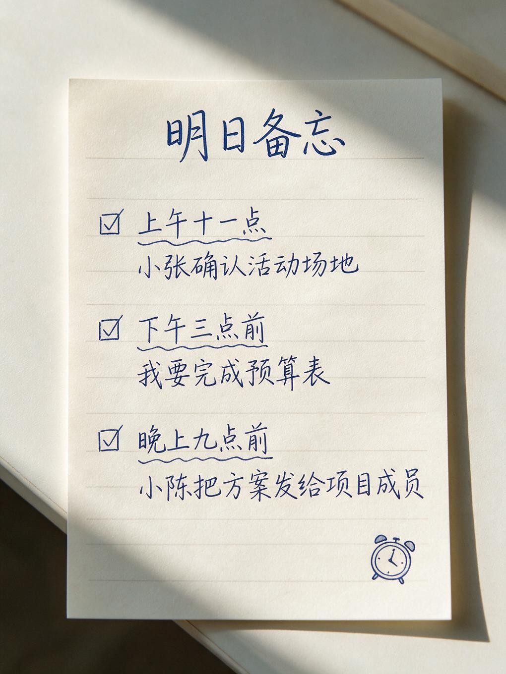 纸质待办材料