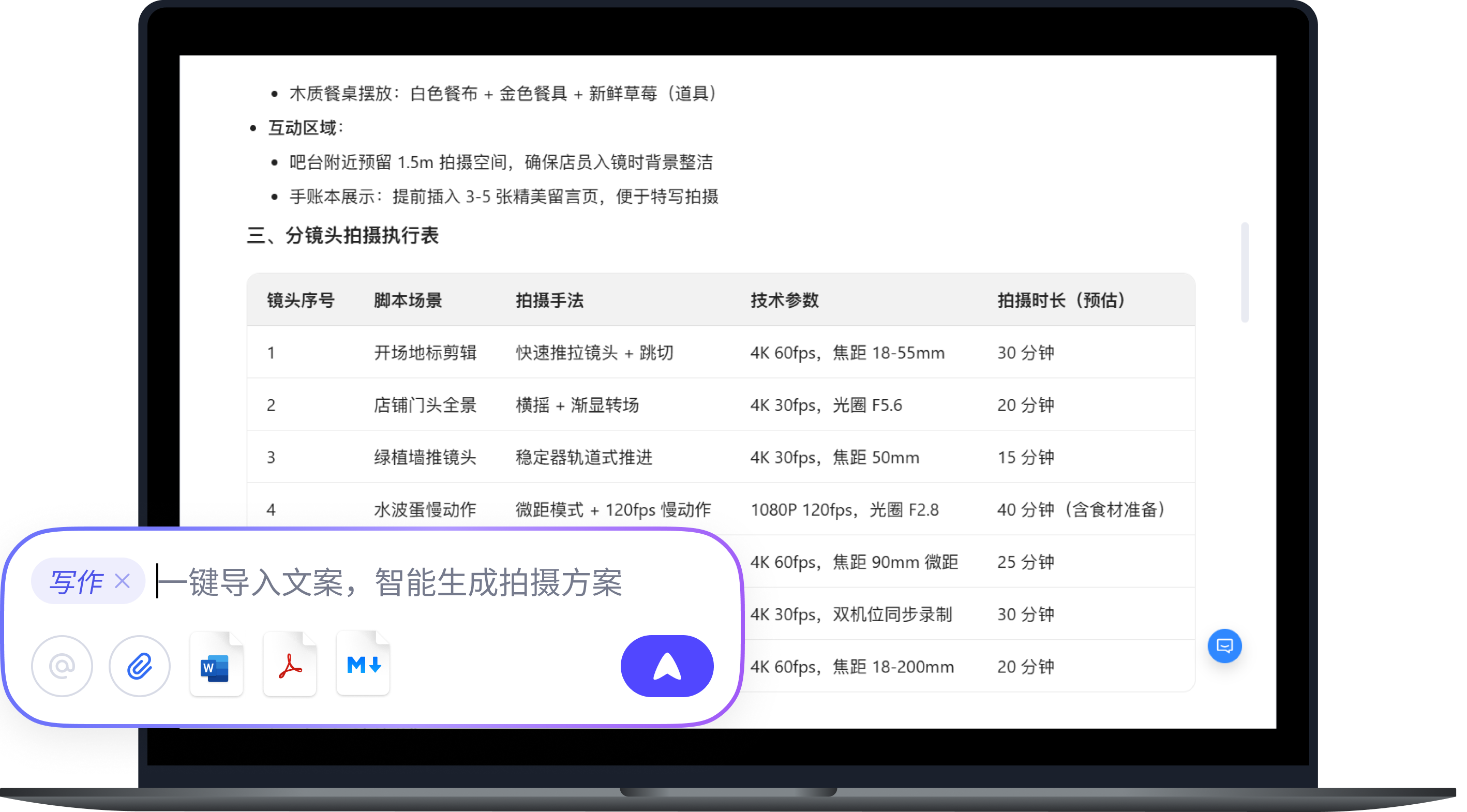 文案秒变拍摄方案