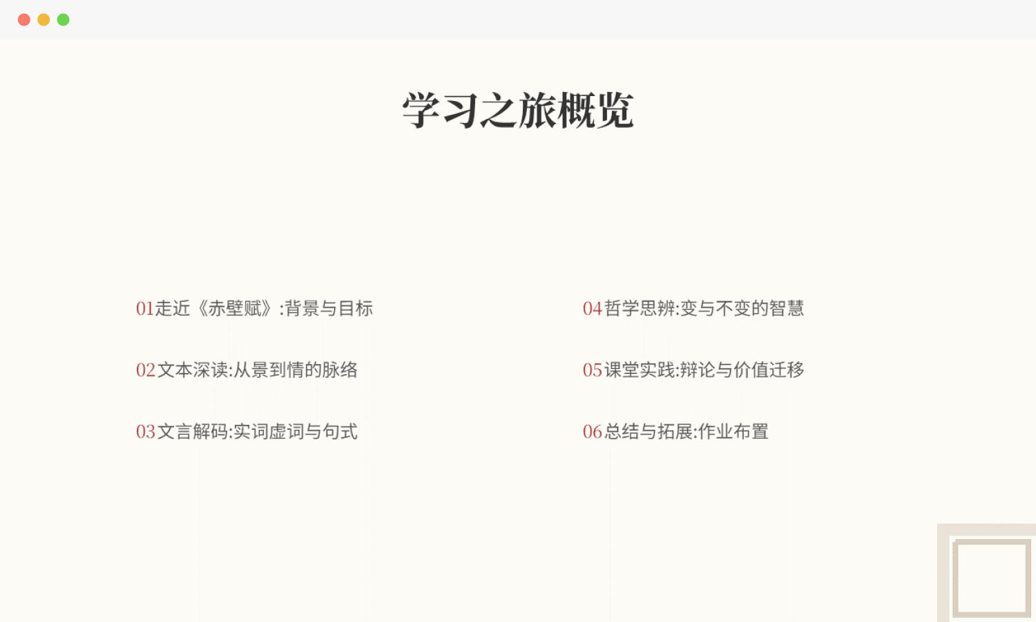 《赤壁赋》课件目录