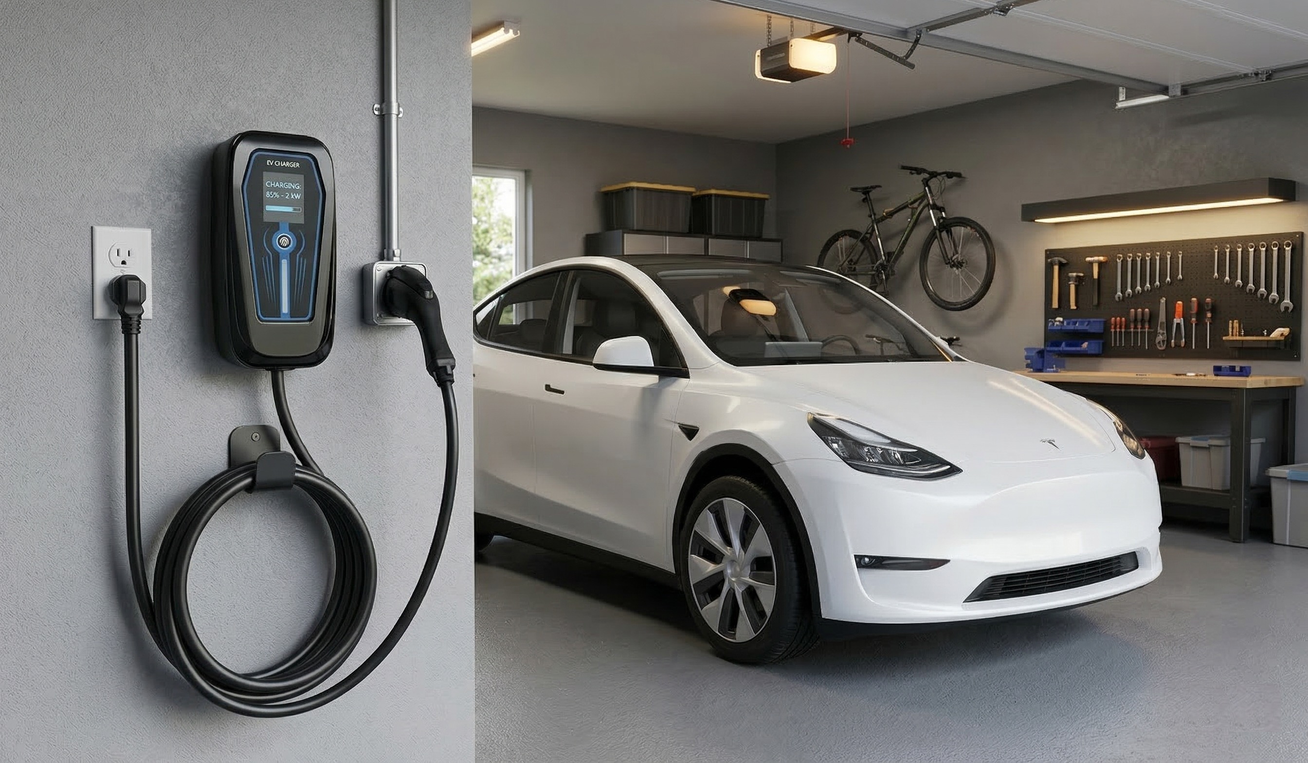 Type1 / Type2 AC Portable EV Charger DYREM-EU-888005