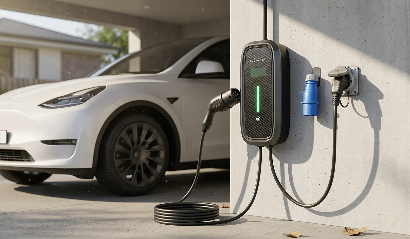 Type1 / Type2 AC Portable EV Charger DYREM-EU-888008