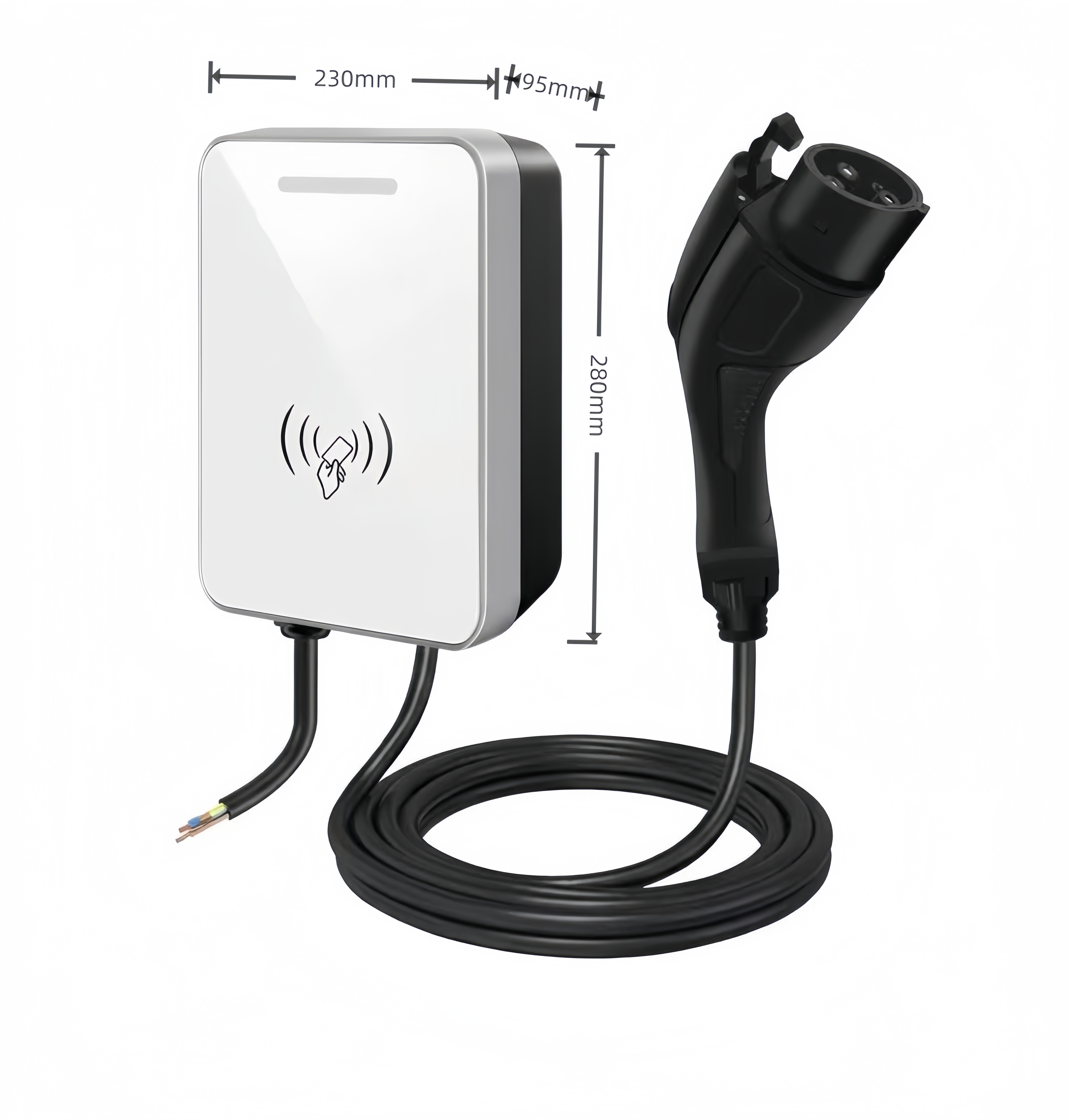 Type1 / Type2 AC Wall-mounted EV Charger DYREM-EU-888011 view 2