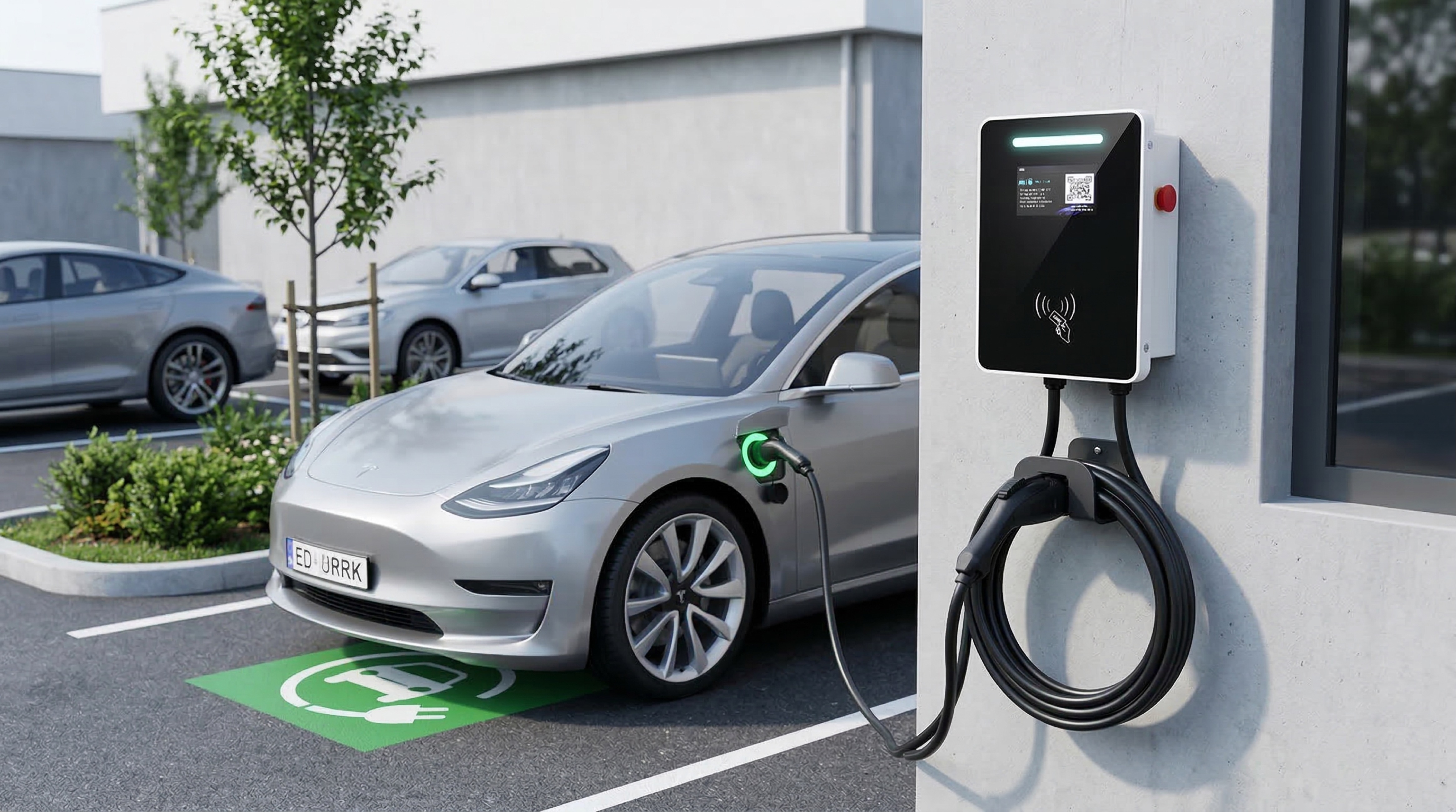 Type1 / Type2 AC Wall-mounted EV Charger DYREM-EU-888013