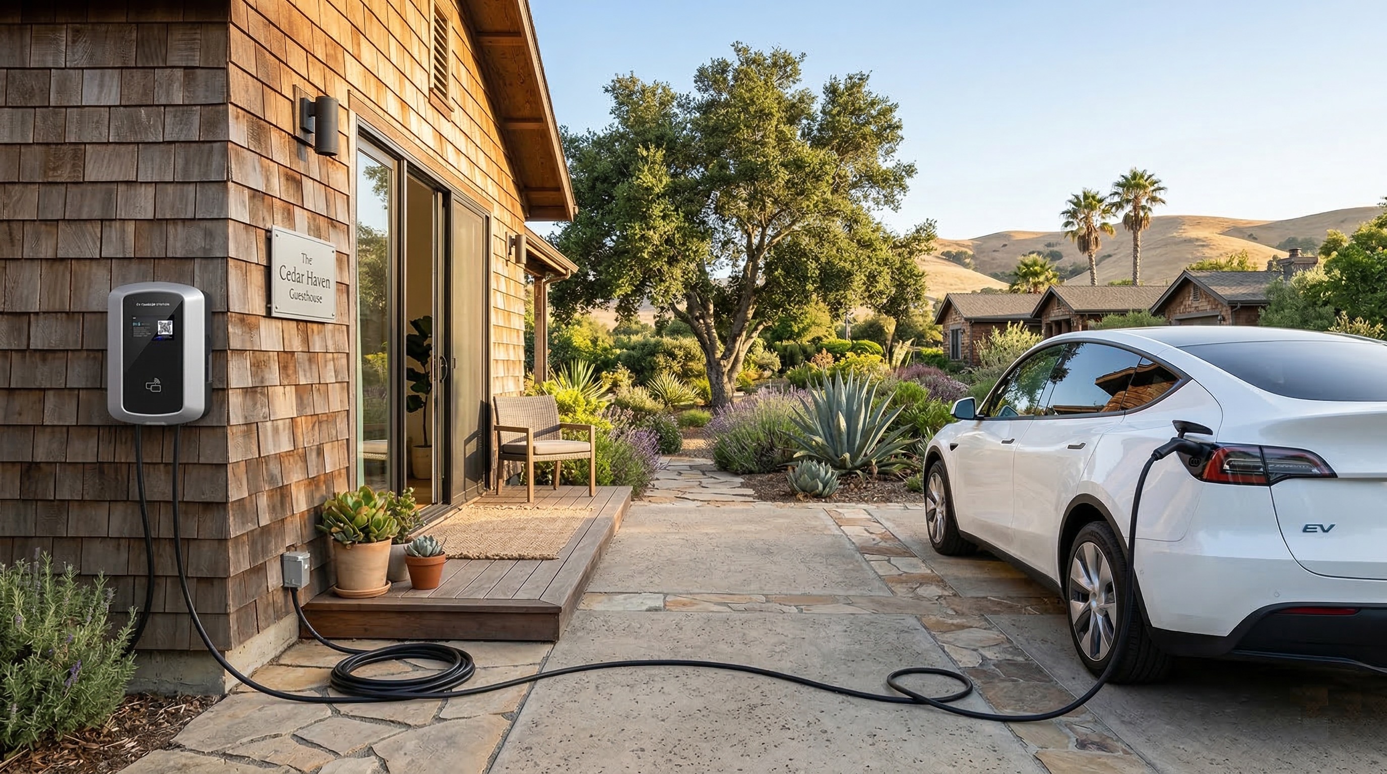 Type1 / Type2 AC Wall-mounted EV Charger DYREM-EU-888014