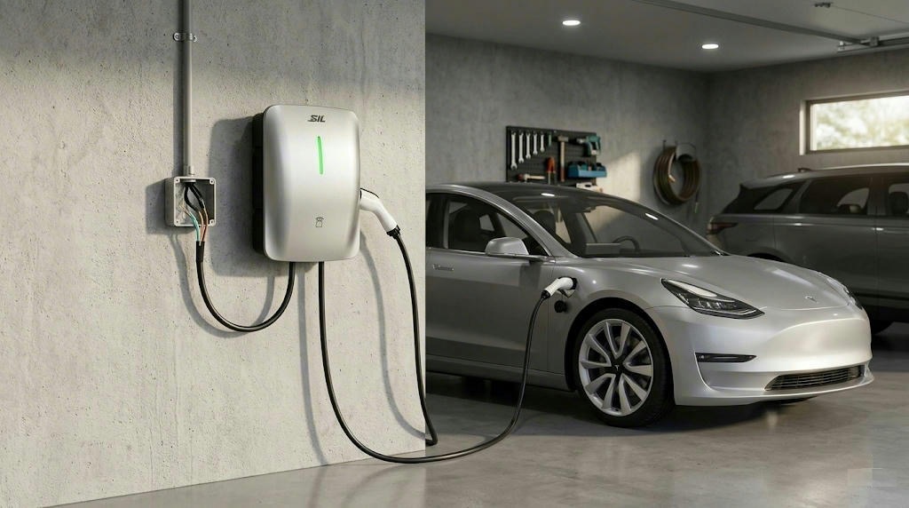 Type1 / Type2 / GBT AC Wall-mounted EV Charger DYREM-EU-888020