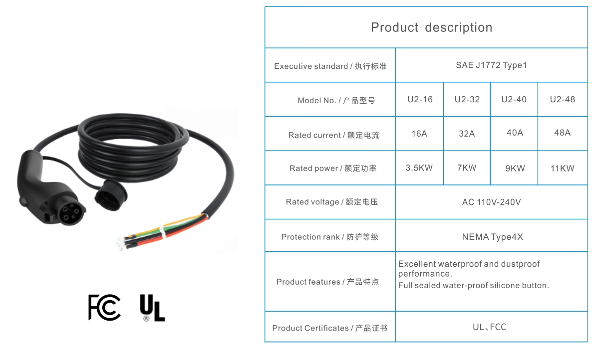 Type1 / Type2 / Tesla ChargingCables DYREM-888038 view 4
