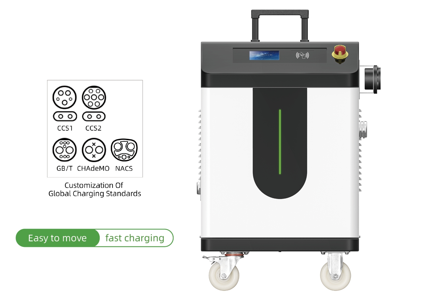 CCS1 / CCS2 / GBT Mobile Portable EV Chargers DYREM-888043 view 2