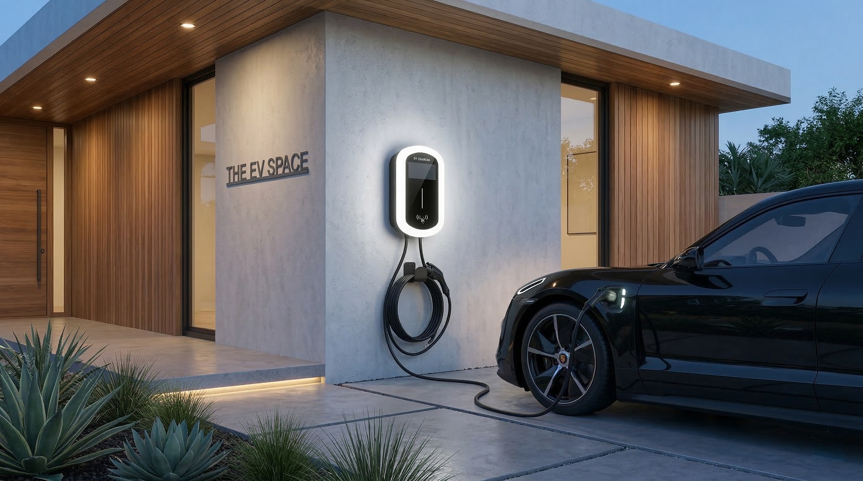 Type1 / Type2 AC Wall-mounted EV Charger DYREM-EU-888010